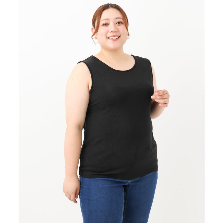 【大きいサイズ】ラメタンクトップ | eur3 | 詳細画像2 