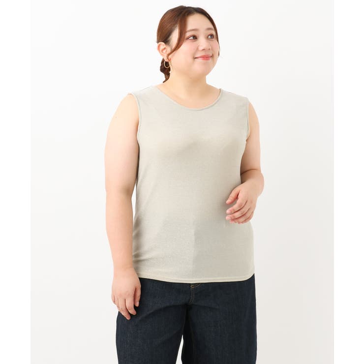 【大きいサイズ】ラメタンクトップ | eur3 | 詳細画像4 