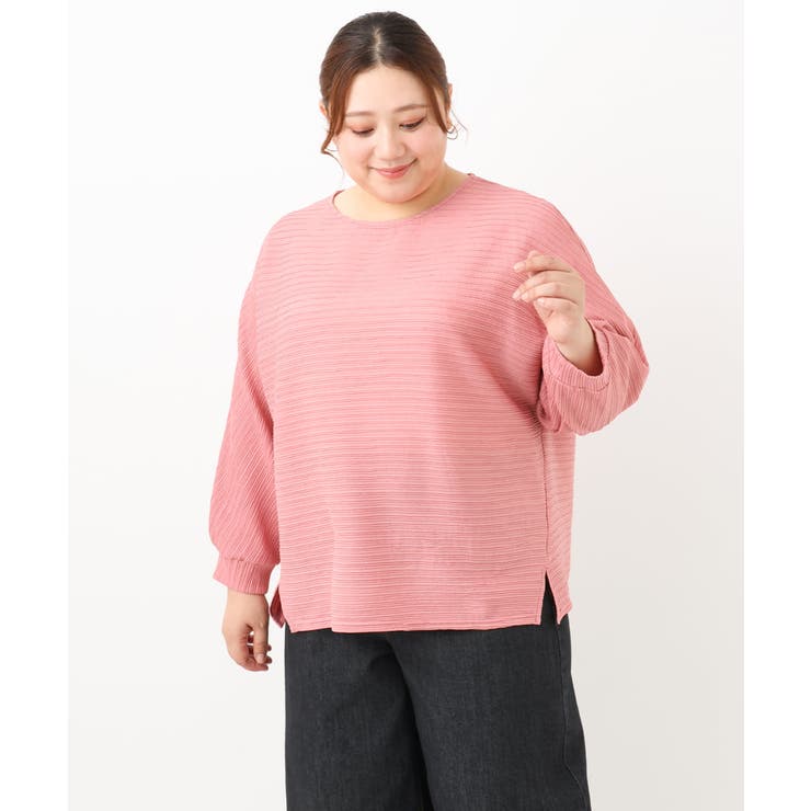 【大きいサイズ】ポコポコジャージートップス | eur3 | 詳細画像5 