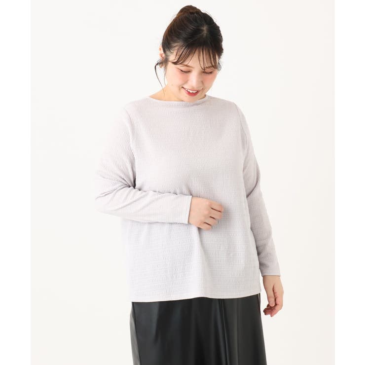 【大きいサイズ】ぽこぽこシャーリングトップス | eur3 | 詳細画像3 