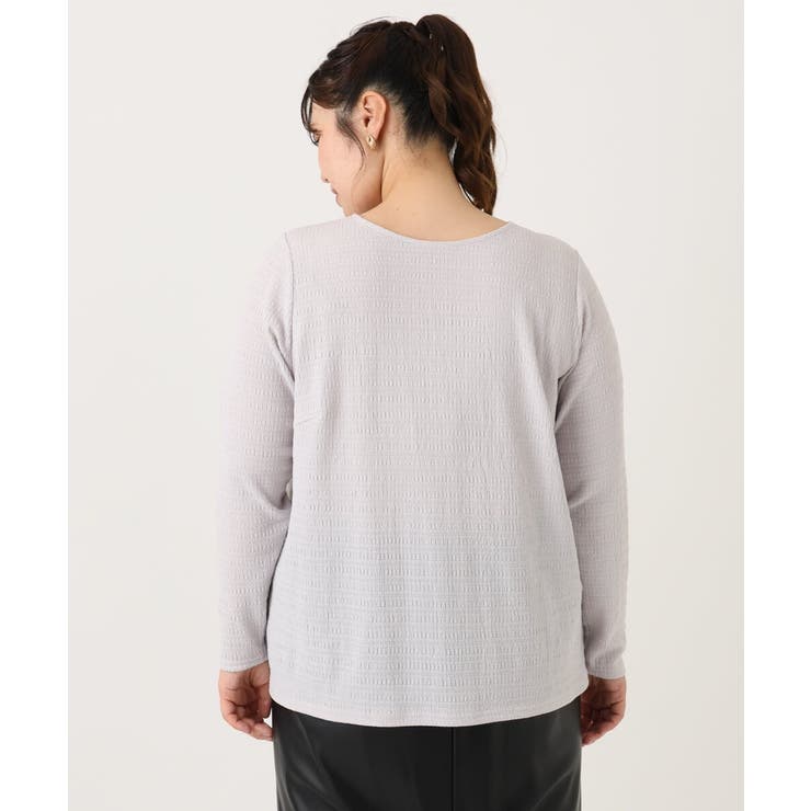 【大きいサイズ】ぽこぽこシャーリングトップス | eur3 | 詳細画像4 