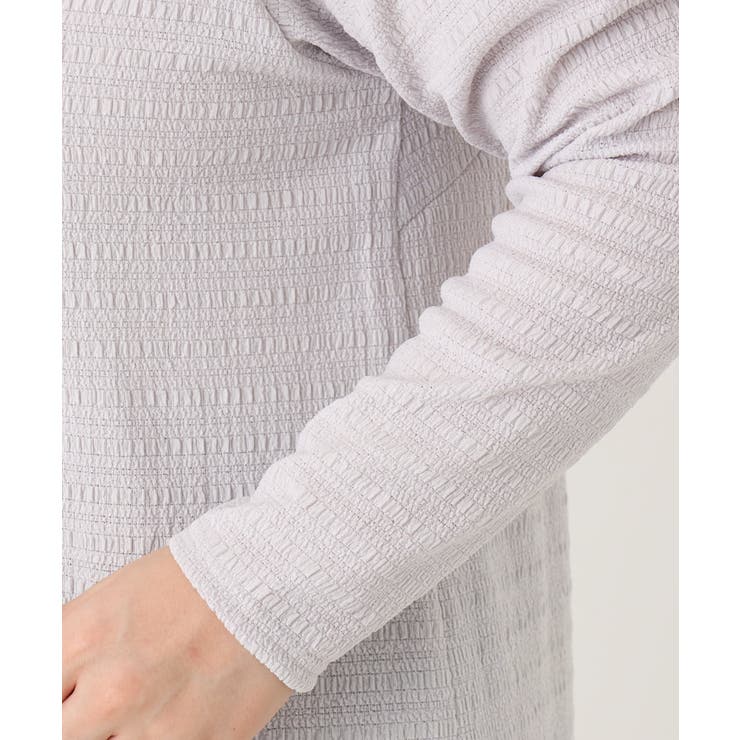 【大きいサイズ】ぽこぽこシャーリングトップス | eur3 | 詳細画像6 