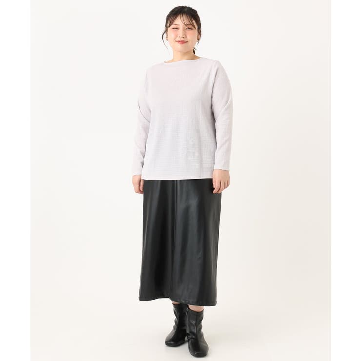 【大きいサイズ】ぽこぽこシャーリングトップス | eur3 | 詳細画像9 