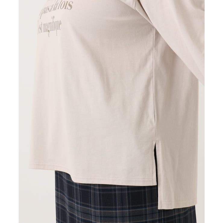 【大きいサイズ】ロゴプリント長袖Tシャツ | eur3 | 詳細画像12 