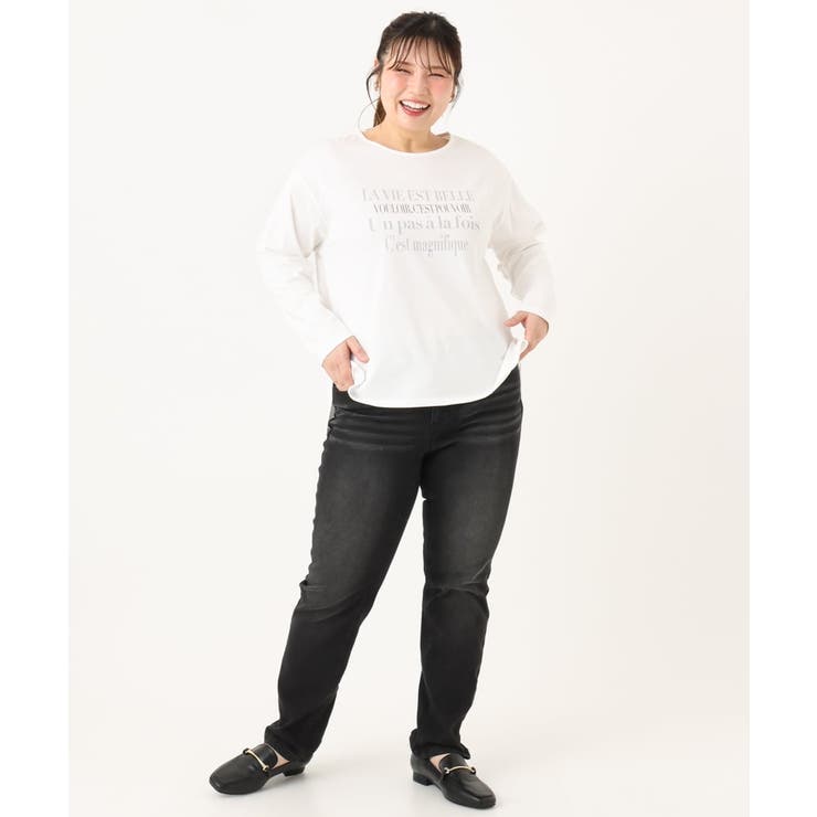 【大きいサイズ】ロゴプリント長袖Tシャツ | eur3 | 詳細画像20 