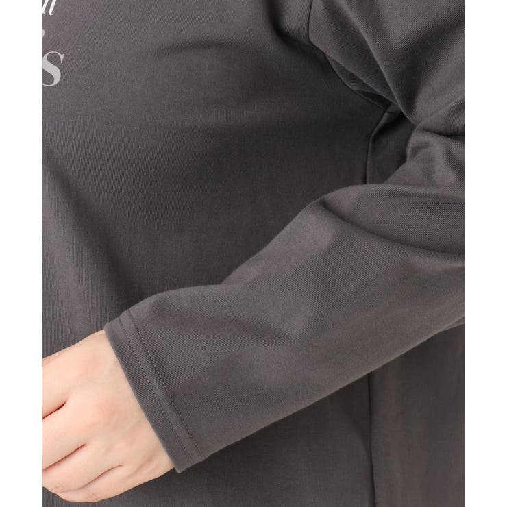 【大きいサイズ】ロゴプリント長袖Tシャツ | eur3 | 詳細画像27 