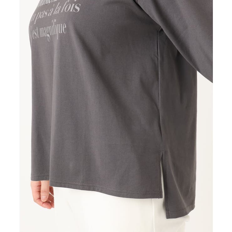 【大きいサイズ】ロゴプリント長袖Tシャツ | eur3 | 詳細画像28 