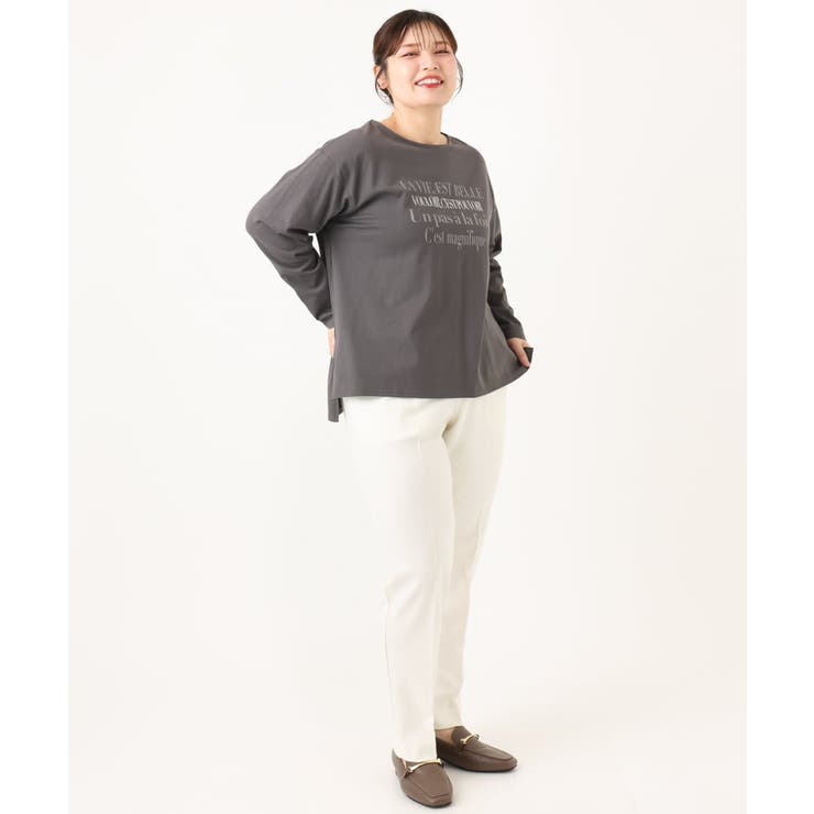 【大きいサイズ】ロゴプリント長袖Tシャツ | eur3 | 詳細画像30 