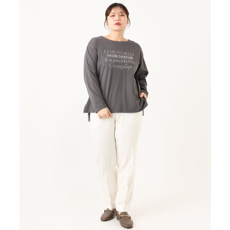 【大きいサイズ】ロゴプリント長袖Tシャツ | eur3 | 詳細画像31 