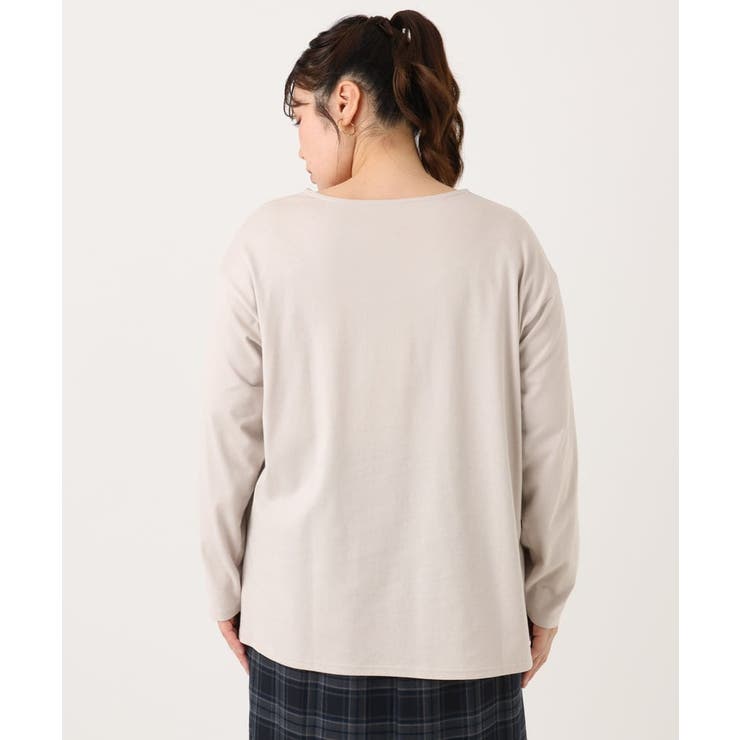 【大きいサイズ】ロゴプリント長袖Tシャツ | eur3 | 詳細画像9 