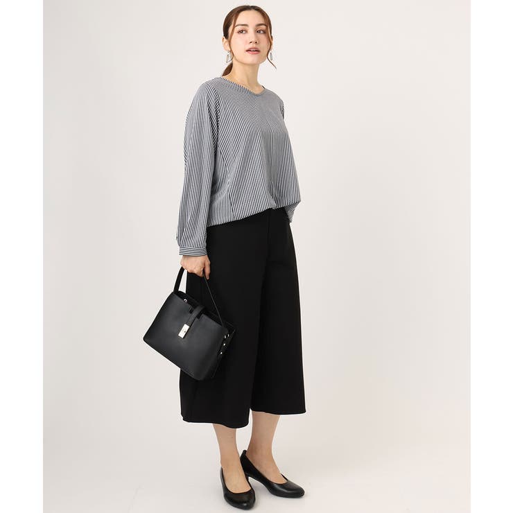 【大きいサイズ】シャンブレーストライプカットソー | eur3 | 詳細画像10 