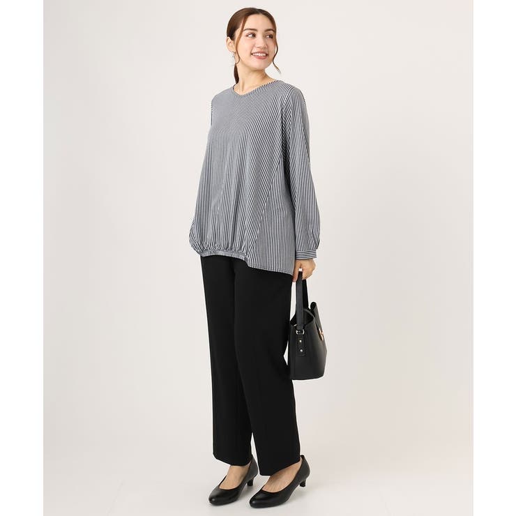 【大きいサイズ】シャンブレーストライプカットソー | eur3 | 詳細画像3 