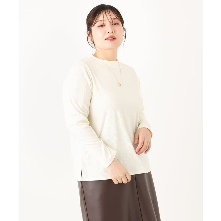 【大きいサイズ】プチハイネックリブカットソー | eur3 | 詳細画像20 