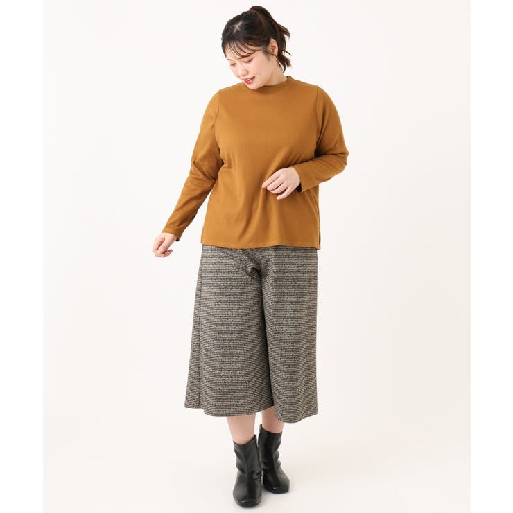 【大きいサイズ】プチハイネックリブカットソー | eur3 | 詳細画像7 