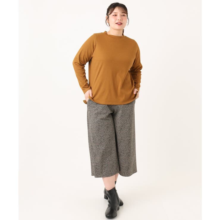 【大きいサイズ】プチハイネックリブカットソー | eur3 | 詳細画像8 