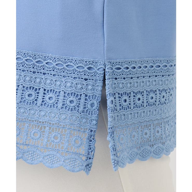 【大きいサイズ/a.v.v×eur3】ポンチ裾レーストップス | eur3 | 詳細画像10 