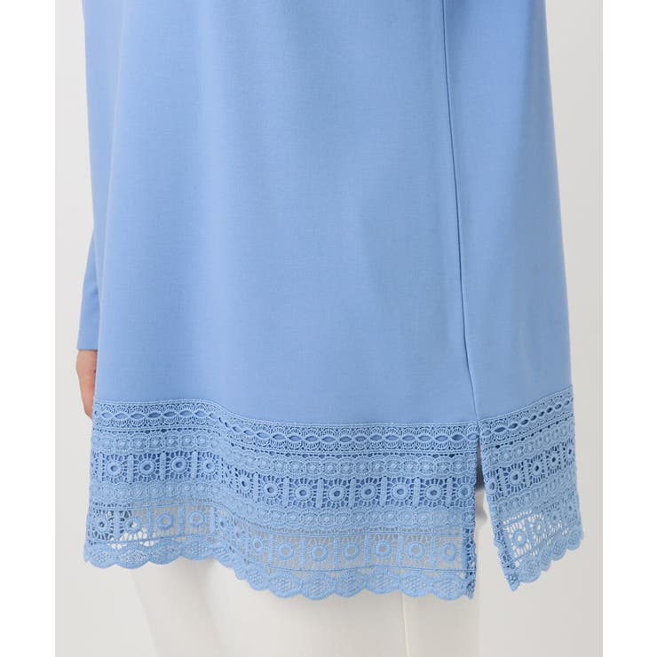 【大きいサイズ/a.v.v×eur3】ポンチ裾レーストップス | eur3 | 詳細画像8 