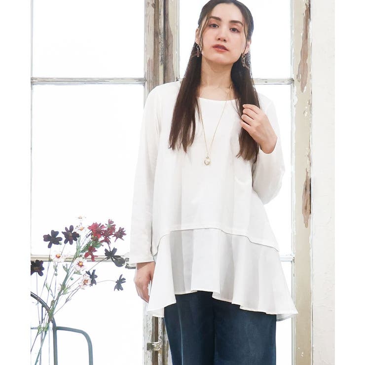 ホワイト(90) | 【大きいサイズ】イレヘムロンT | eur3