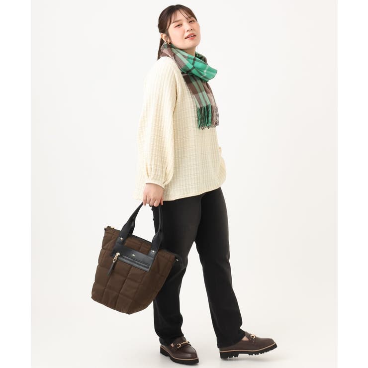 【大きいサイズ】千鳥ジャカードカットソー | eur3 | 詳細画像17 