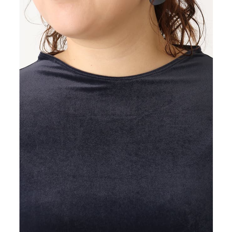 【大きいサイズ】ベロアジャージートップス | eur3 | 詳細画像10 