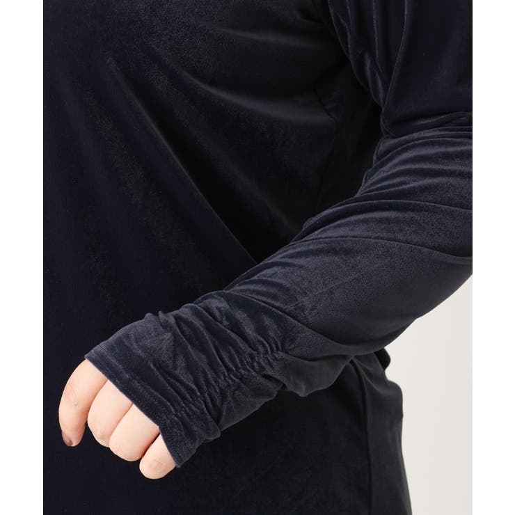 【大きいサイズ】ベロアジャージートップス | eur3 | 詳細画像11 