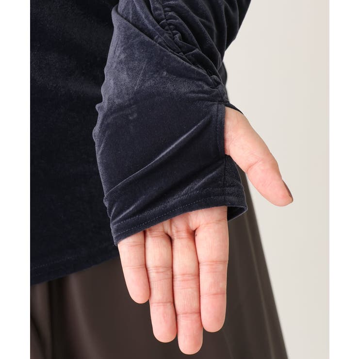 【大きいサイズ】ベロアジャージートップス | eur3 | 詳細画像14 