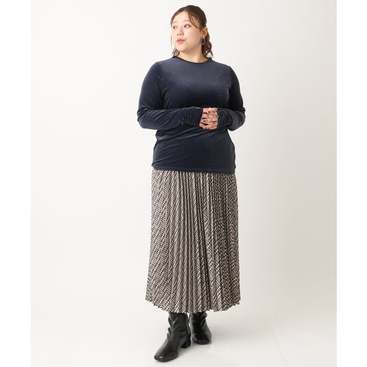 【大きいサイズ】ベロアジャージートップス | eur3 | 詳細画像15 