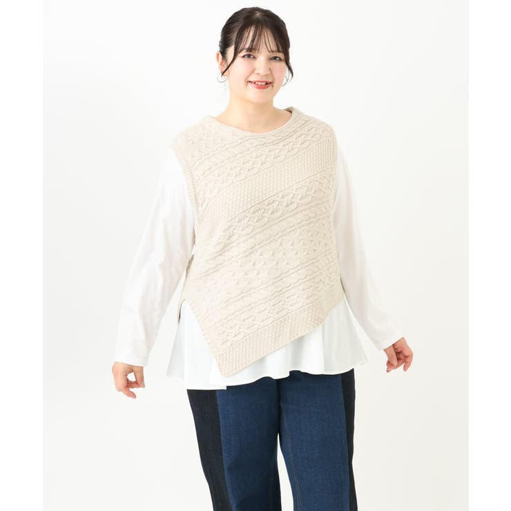 【大きいサイズ】ペプラムトップス | eur3 | 詳細画像15 