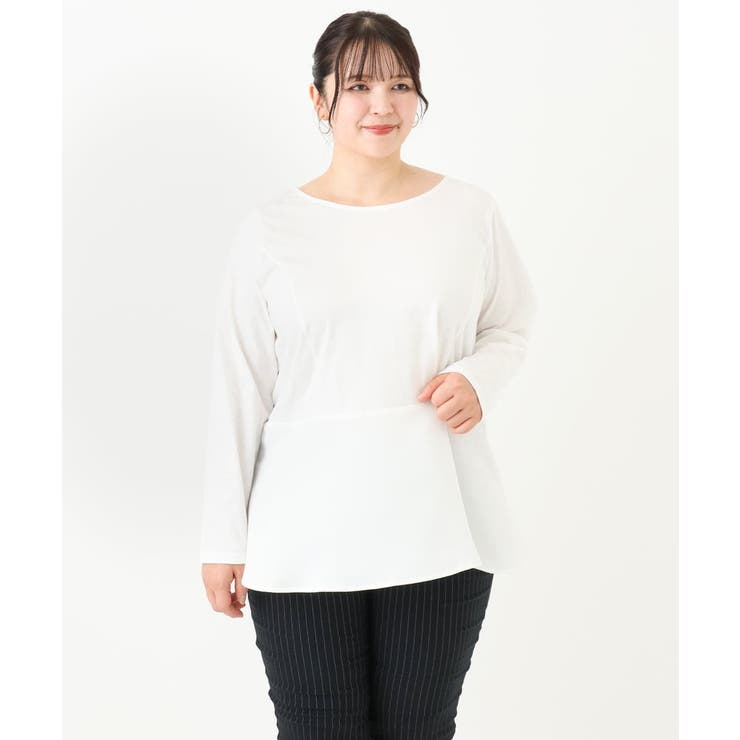 【大きいサイズ】ペプラムトップス | eur3 | 詳細画像5 