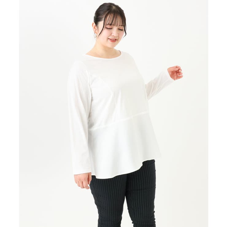 【大きいサイズ】ペプラムトップス | eur3 | 詳細画像6 