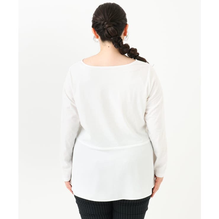 【大きいサイズ】ペプラムトップス | eur3 | 詳細画像8 