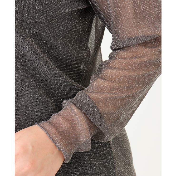 【大きいサイズ】シアーラメカットソー | eur3 | 詳細画像12 