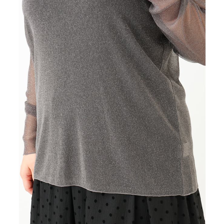 【大きいサイズ】シアーラメカットソー | eur3 | 詳細画像13 