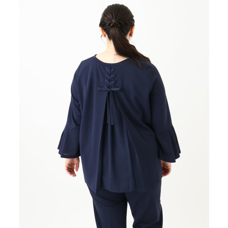 【大きいサイズ 11号サイズあり セットアップ対応】カットジョーゼットバックレー… | eur3 | 詳細画像2 