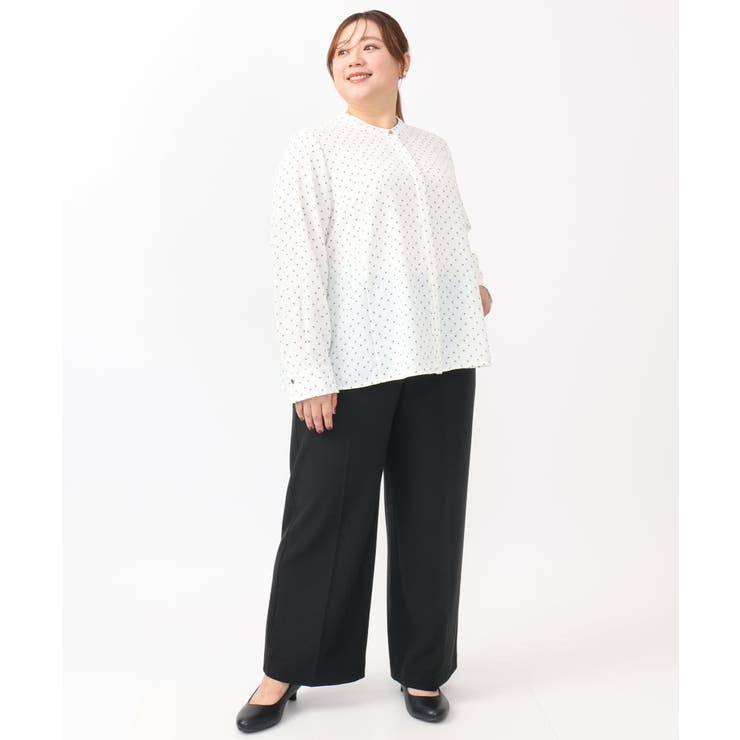 【大きいサイズ】ロイヤルヒートワイドストレートパンツ | eur3 | 詳細画像34 