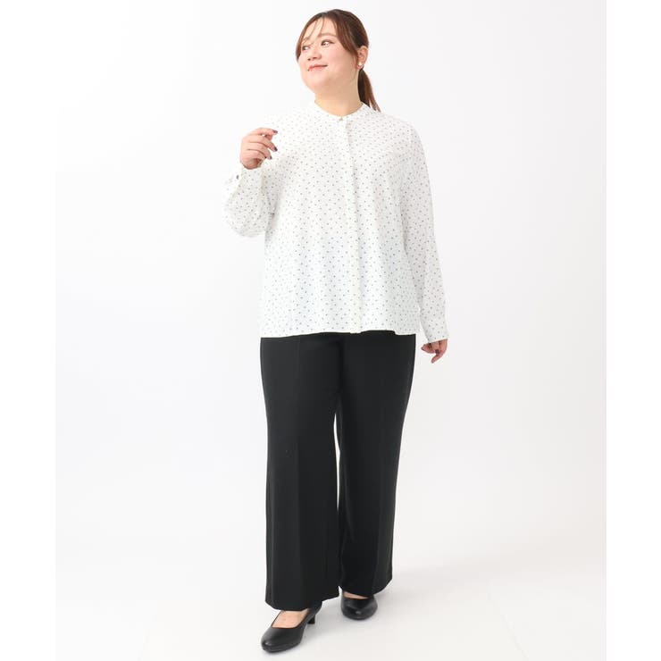 【大きいサイズ】ロイヤルヒートワイドストレートパンツ | eur3 | 詳細画像35 