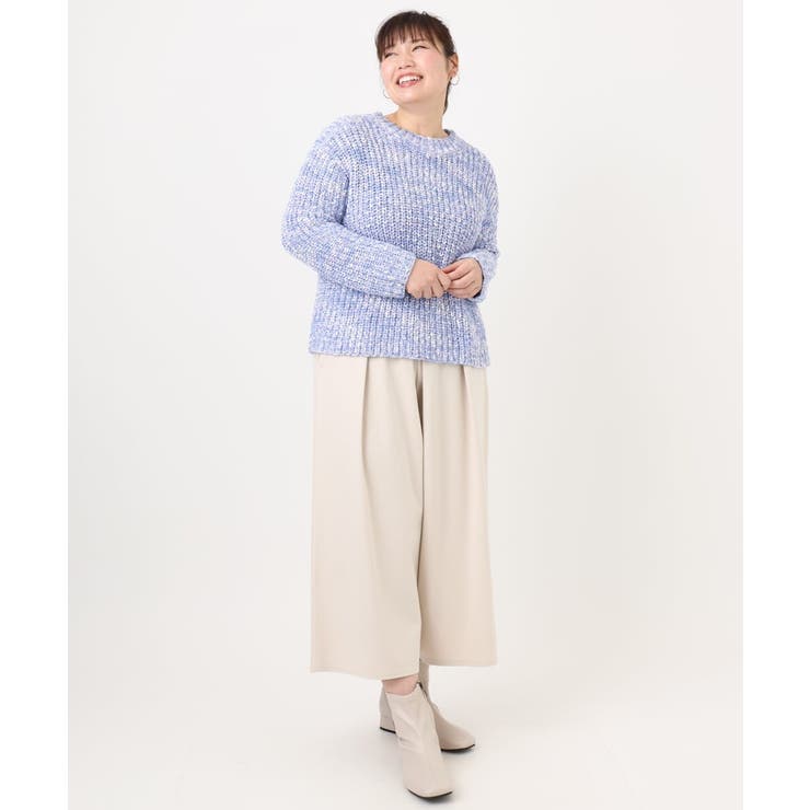 【大きいサイズ】ウール調キュロットパンツ | eur3 | 詳細画像17 