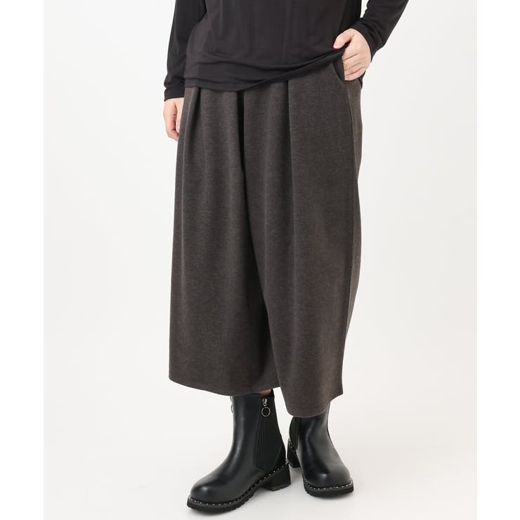 【大きいサイズ】ウール調キュロットパンツ | eur3 | 詳細画像18 