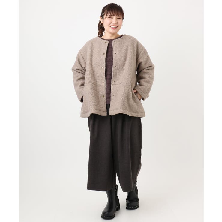 【大きいサイズ】ウール調キュロットパンツ | eur3 | 詳細画像22 