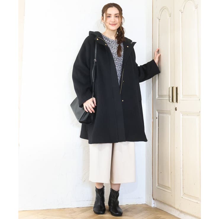 【大きいサイズ】ウール調キュロットパンツ | eur3 | 詳細画像3 