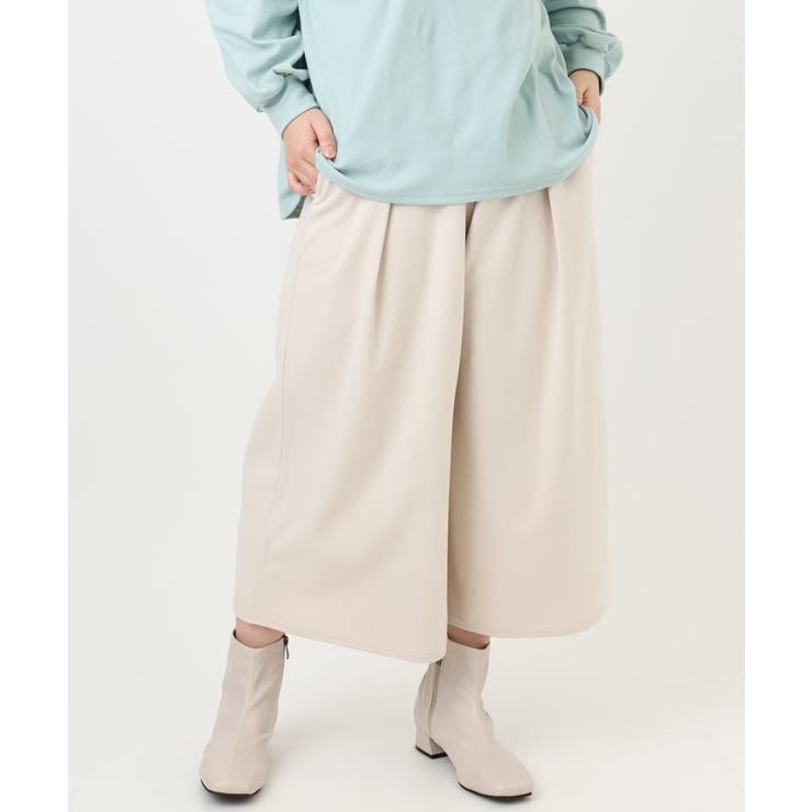 【大きいサイズ】ウール調キュロットパンツ | eur3 | 詳細画像6 