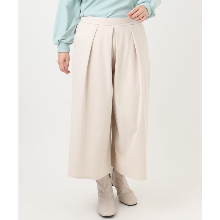 【大きいサイズ】ウール調キュロットパンツ | eur3 | 詳細画像7 