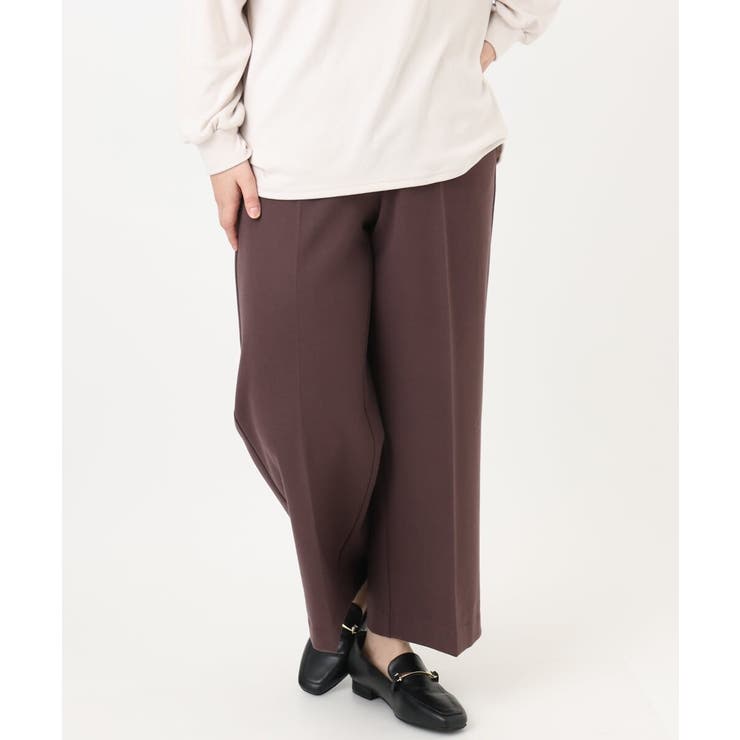 【大きいサイズ】ロイヤルヒート裏起毛ワイドパンツ | eur3 | 詳細画像13 