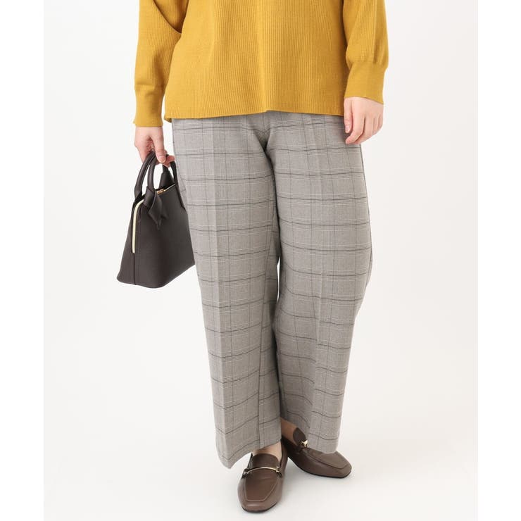 【大きいサイズ】ロイヤルヒート裏起毛ワイドパンツ | eur3 | 詳細画像20 