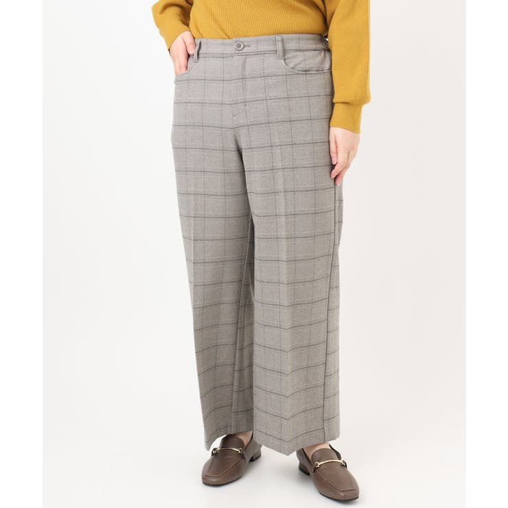 【大きいサイズ】ロイヤルヒート裏起毛ワイドパンツ | eur3 | 詳細画像21 