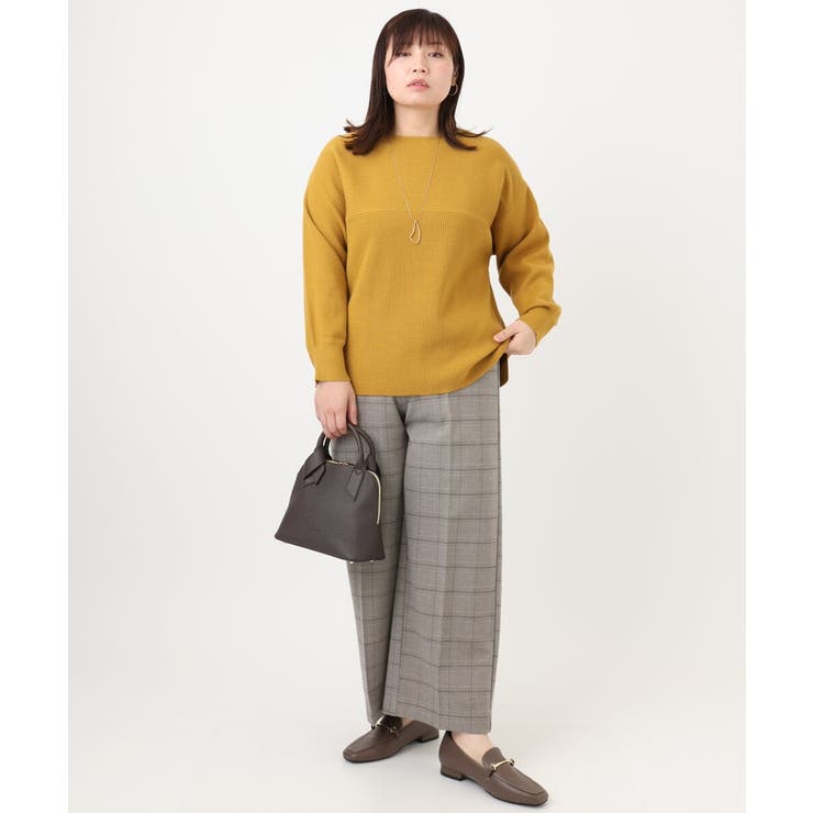 【大きいサイズ】ロイヤルヒート裏起毛ワイドパンツ | eur3 | 詳細画像24 