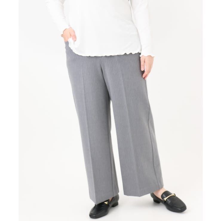 【大きいサイズ】ロイヤルヒート裏起毛ワイドパンツ | eur3 | 詳細画像29 