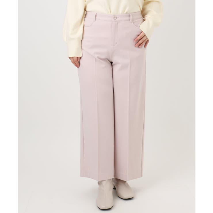 【大きいサイズ】ロイヤルヒート裏起毛ワイドパンツ | eur3 | 詳細画像5 