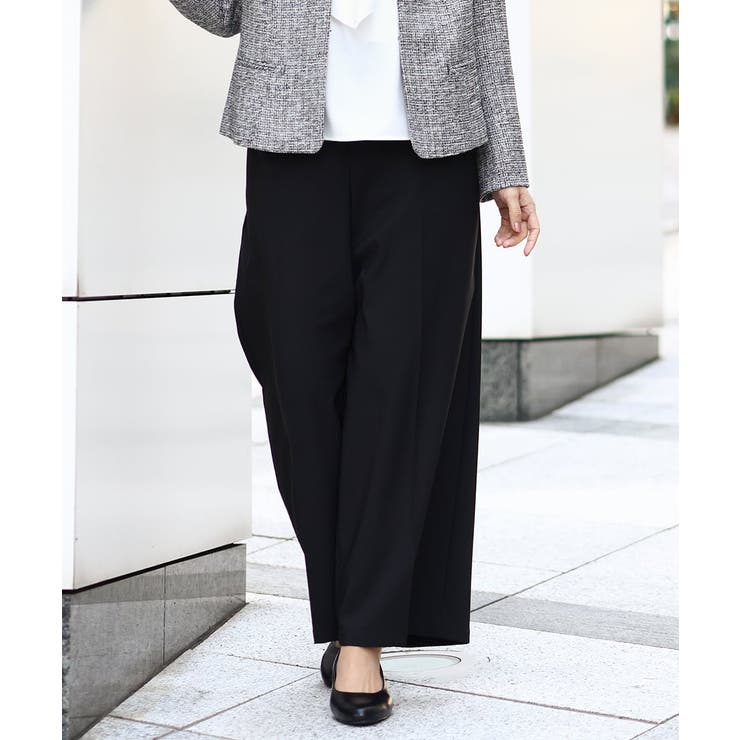 【大きいサイズ/11号サイズあり】センタープレスワイドパンツ | eur3 | 詳細画像14 