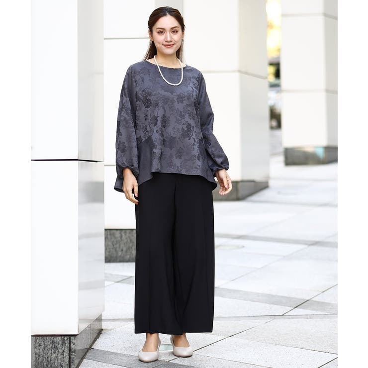 【大きいサイズ/11号サイズあり】センタープレスワイドパンツ | eur3 | 詳細画像16 